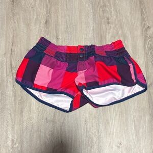 Billabong Vibrant Pink and Red Women's Athletic Shorts